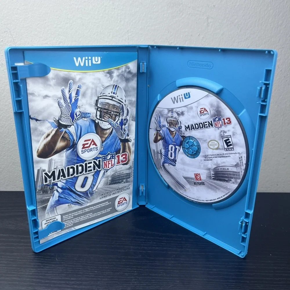 Madden NFL 13 Nintendo‎ Wii U 2012 Complete CIB Tested Working Football Game